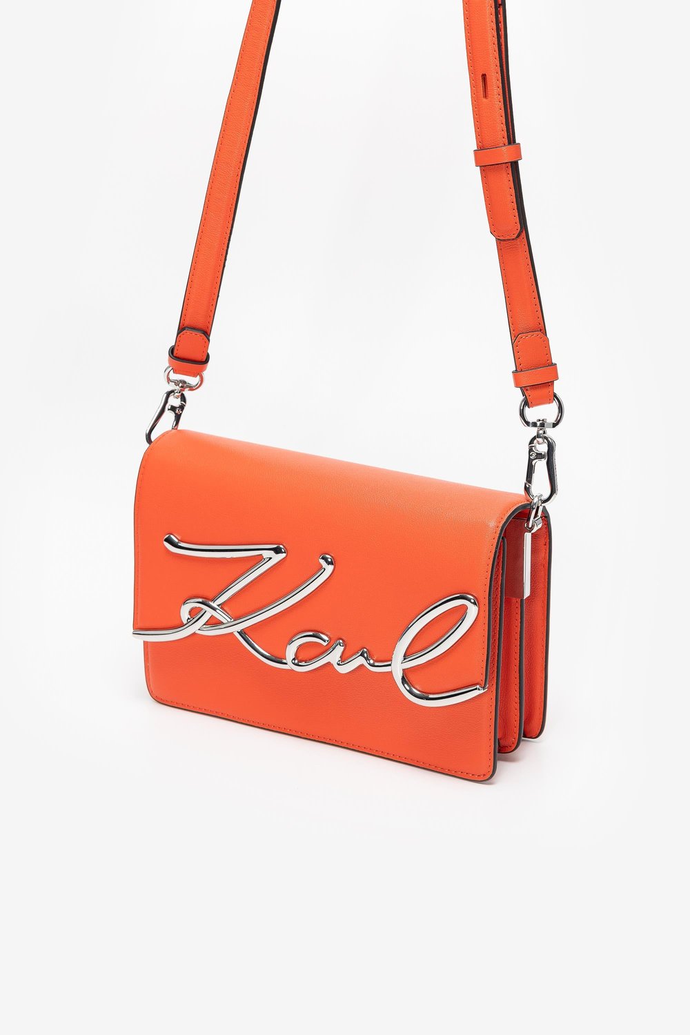 Karl Lagerfeld Signature Kadın Mini Omuz Çantası Kırmızı