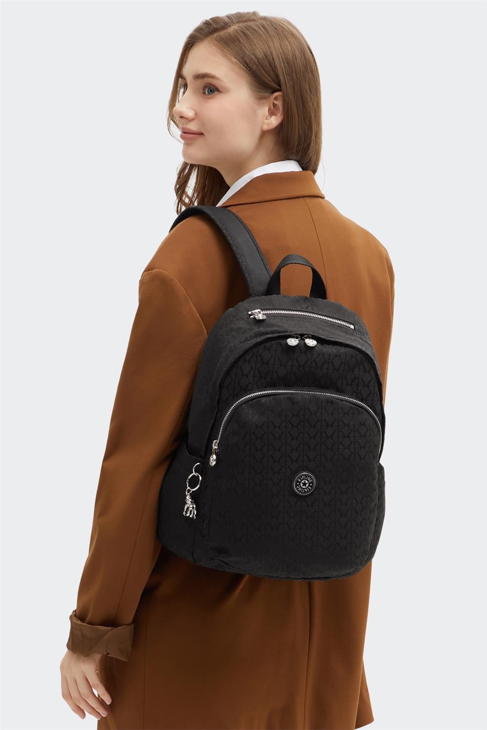 Kipling Delia Premium Elevated Kadın Sırt Çantası Siyah