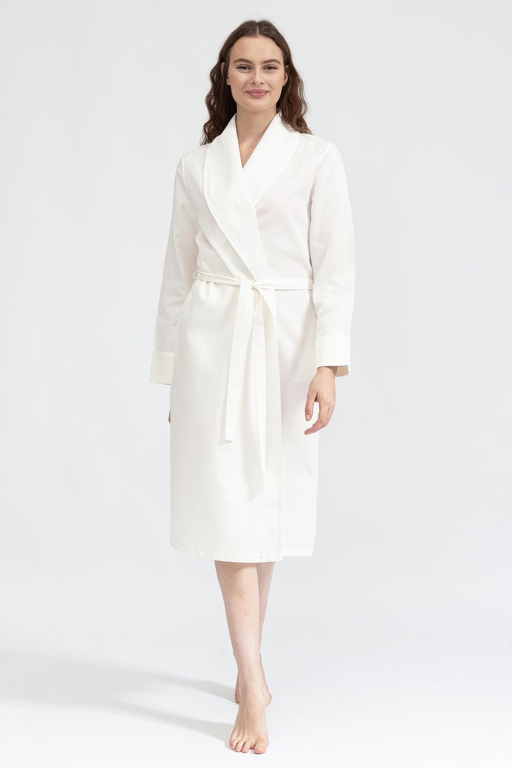 Linclalor Shawl Collar Dressing Gown L/S Kadın Sabahlık Çok Renkli