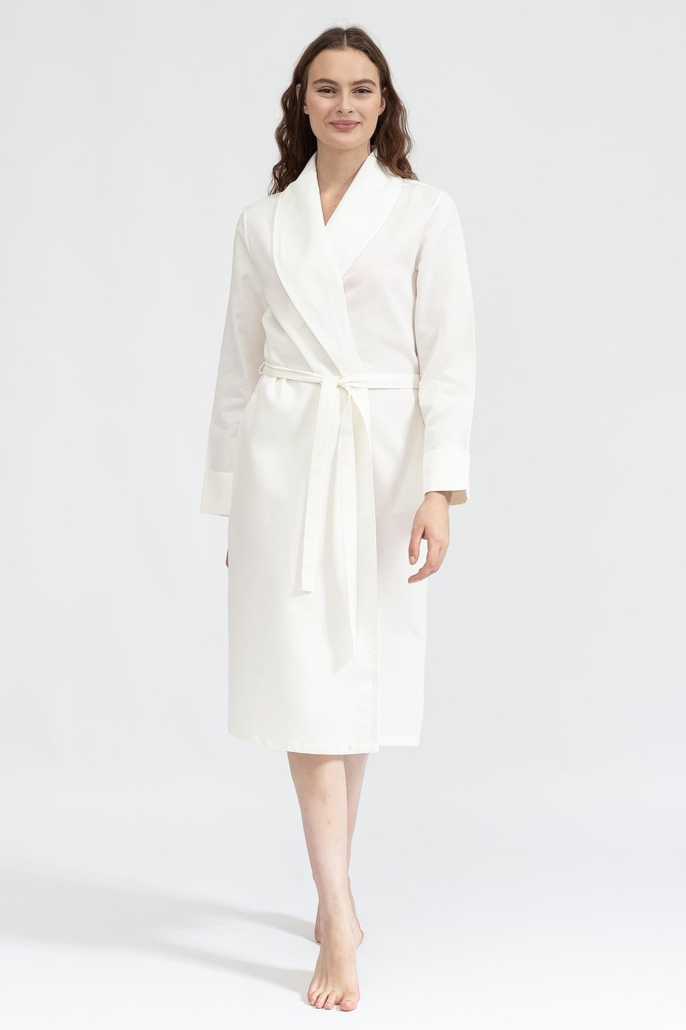 Linclalor Shawl Collar Dressing Gown L/S Kadın Sabahlık Çok Renkli