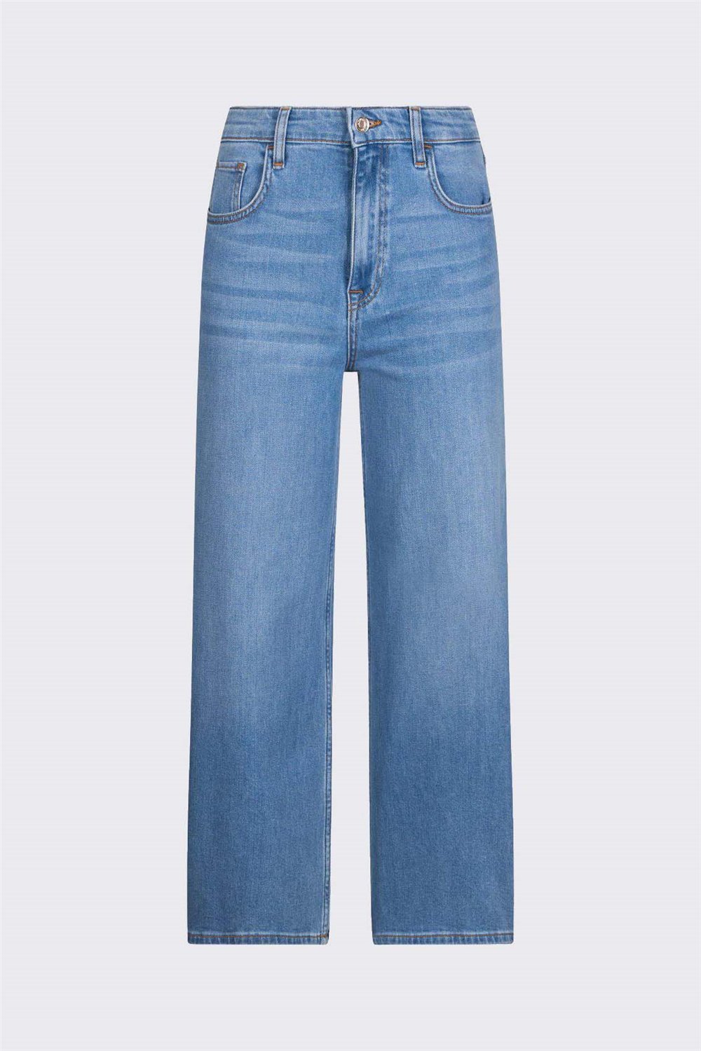 Liu Jo B.Up Flare Cropped Reg.W. Kadın Jean Pantolon Mavi