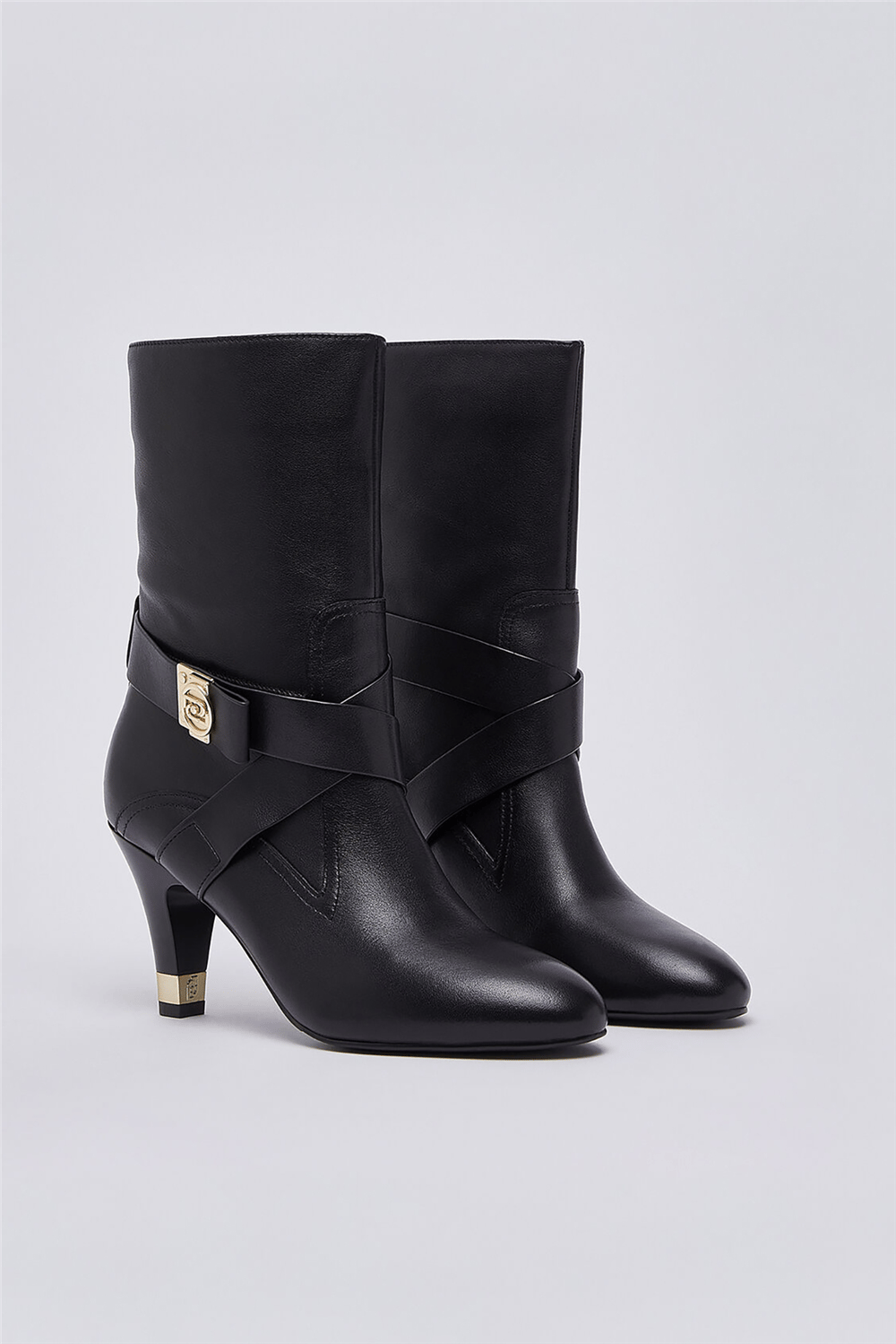 Liu Jo Blake 02 - Ankle Boot Baby Calf Leather Black Kadın Bot Siyah