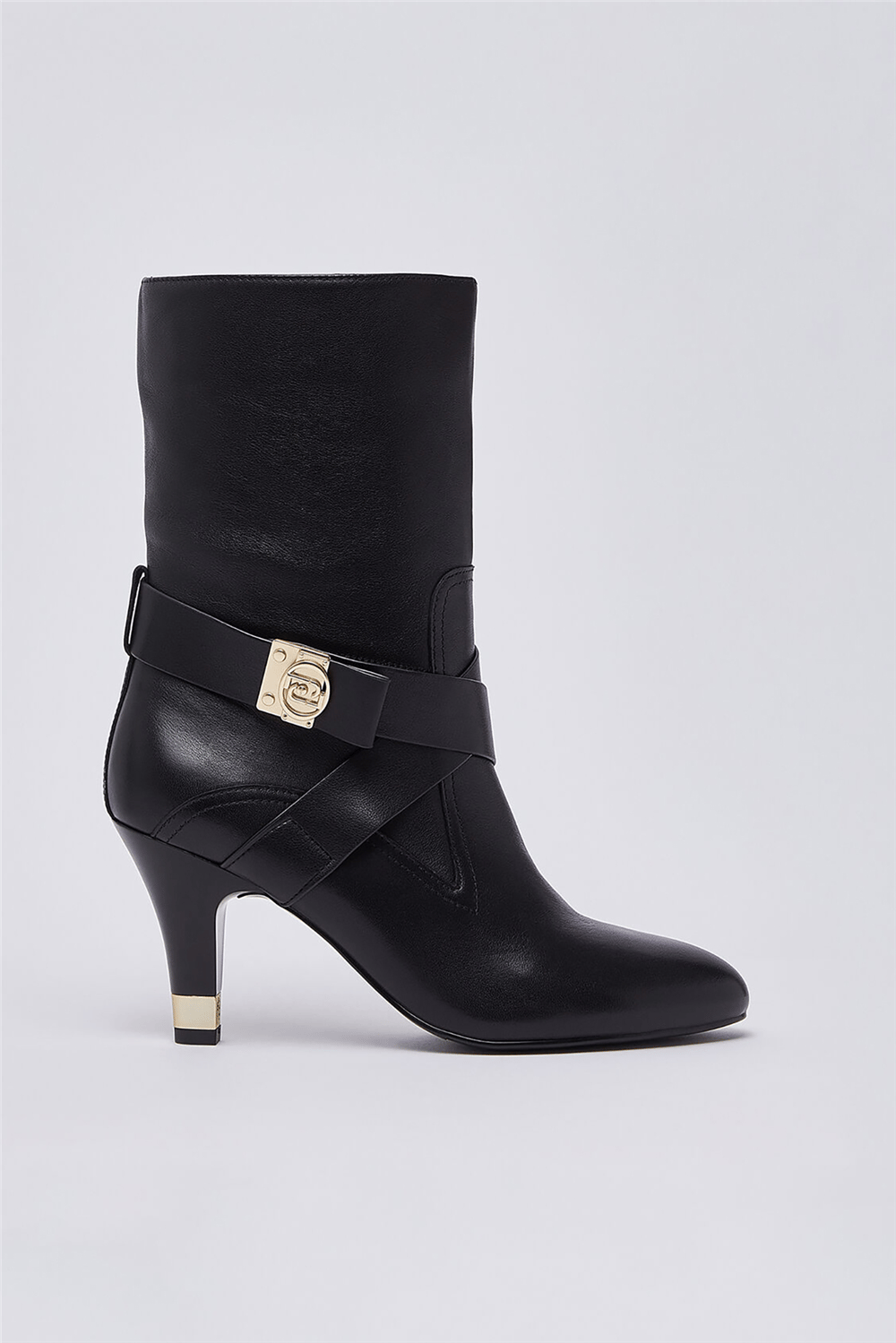 Liu Jo Blake 02 - Ankle Boot Baby Calf Leather Black Kadın Bot Siyah