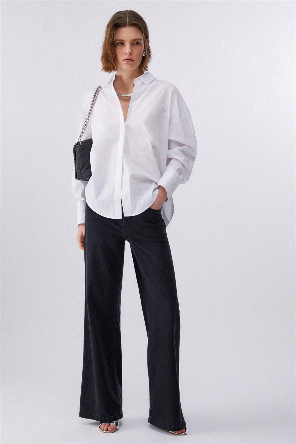 Liu Jo Camicia Ts M/L Kadın Gömlek Beyaz