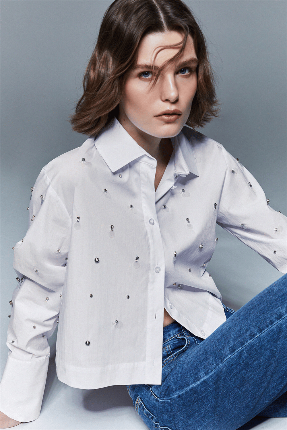Liu Jo Camicia Ts M/L Kadın Gömlek Beyaz