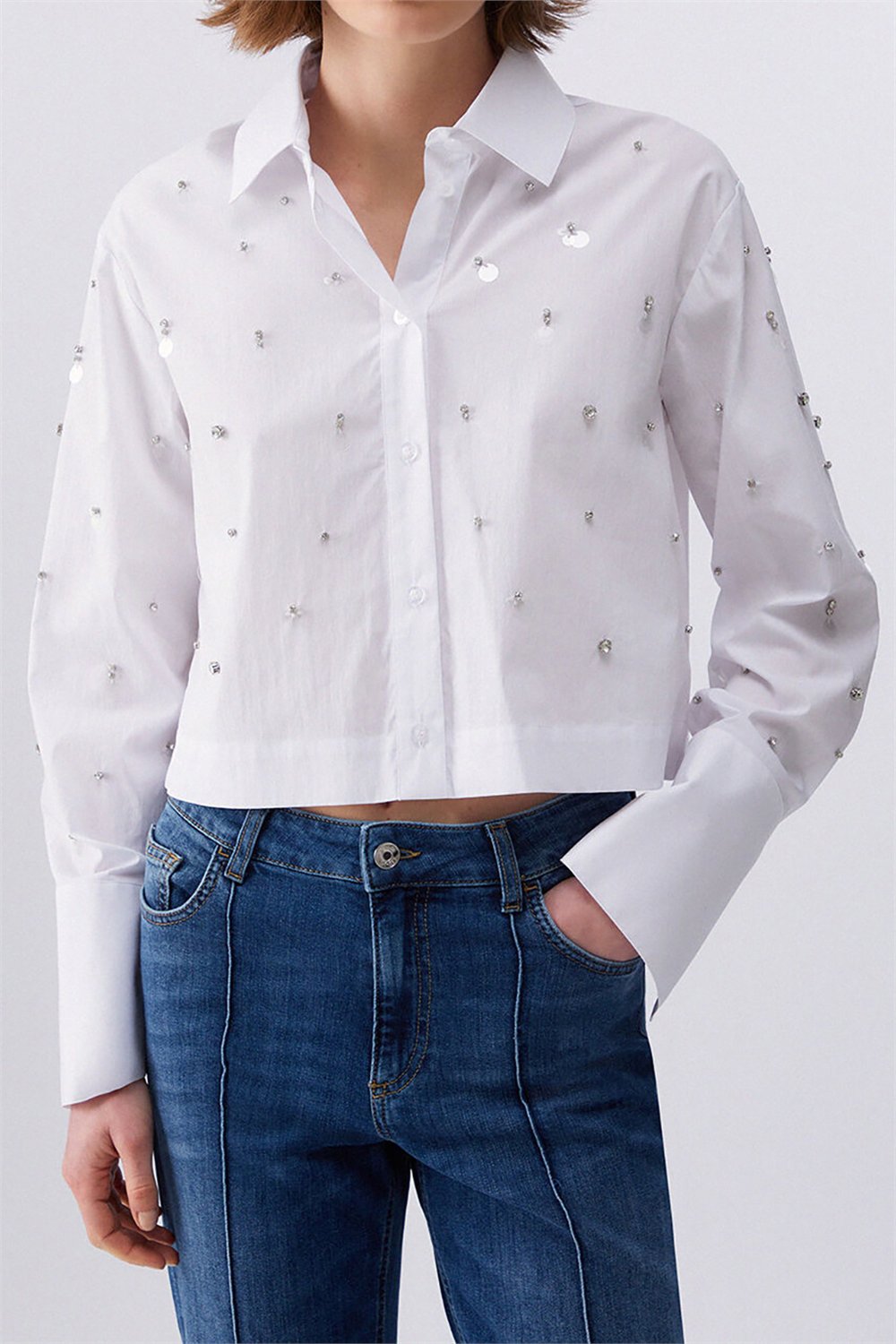 Liu Jo Camicia Ts M/L Kadın Gömlek Beyaz