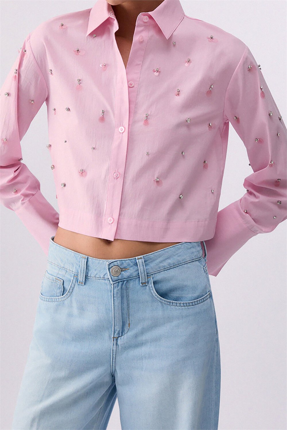 Liu Jo Camicia Ts M/L Kadın Gömlek Pudra