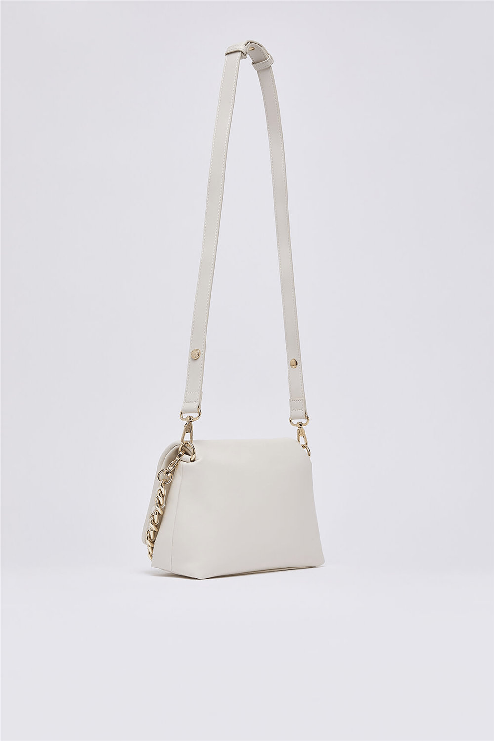 Liu Jo Ecs M Crossbody Kadın Mini Omuz Çantası Krem