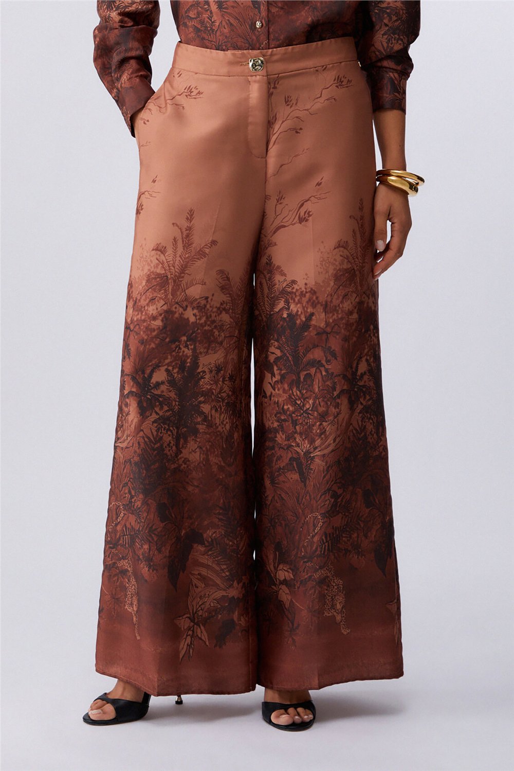 Liu Jo Ecs Pant.Palazzo Kadın Pantolon Çok Renkli