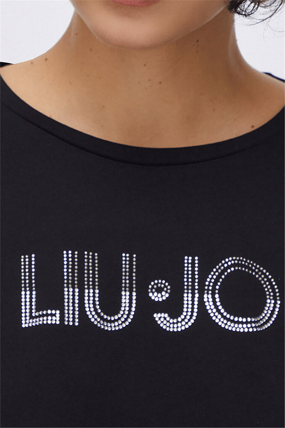 Liu Jo Ecs T-Shirt Moda M/C Kadın Bisiklet Yaka T-Shirt Çok Renkli