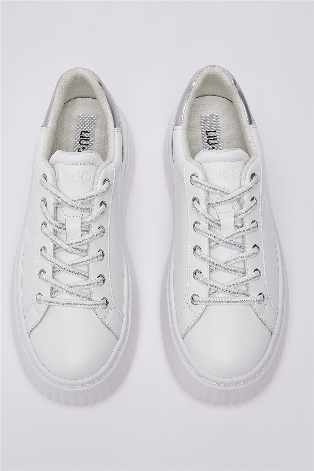Liu Jo Elodie 01 - Sneaker Calf Black Kadın Sneaker Beyaz