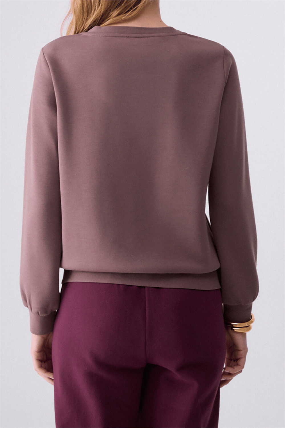 Liu Jo Felpa Chiusa Kadın Bisiklet Yaka Sweatshirt
