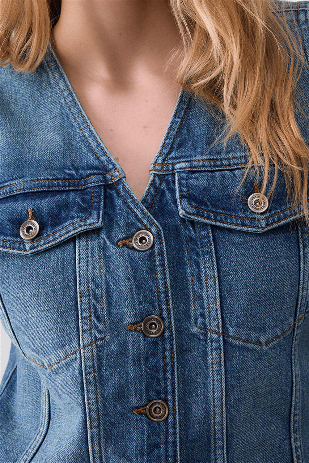 Liu Jo Gilet Denim Kadın Yelek
