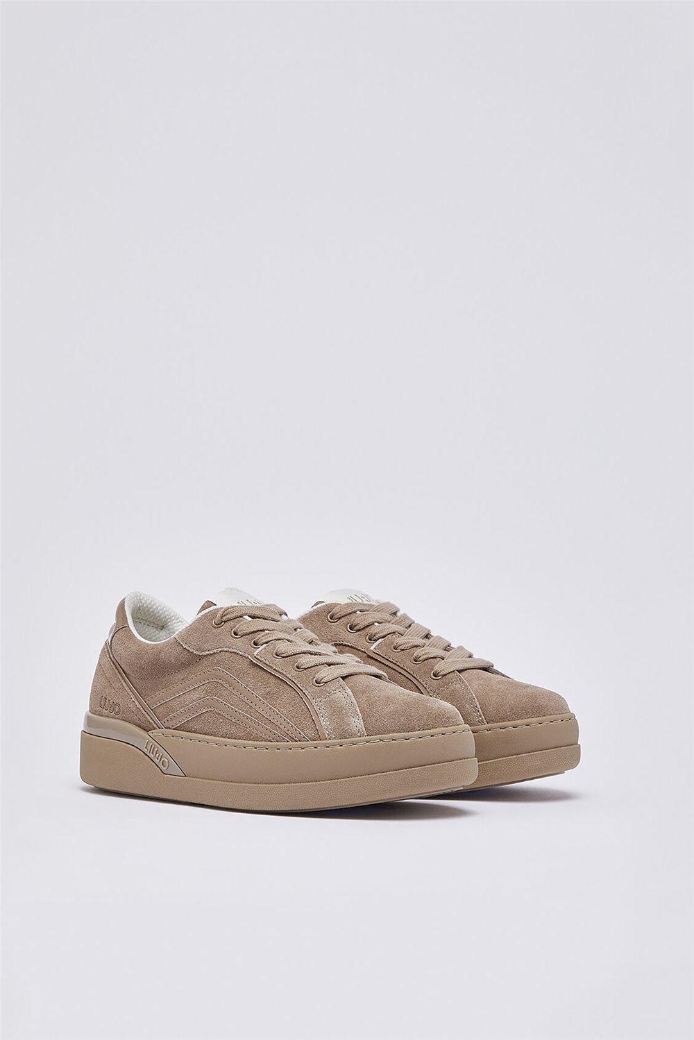 Liu Jo Lena 02 - Sneaker Cow Suede/Patent Moka Kadın Sneaker