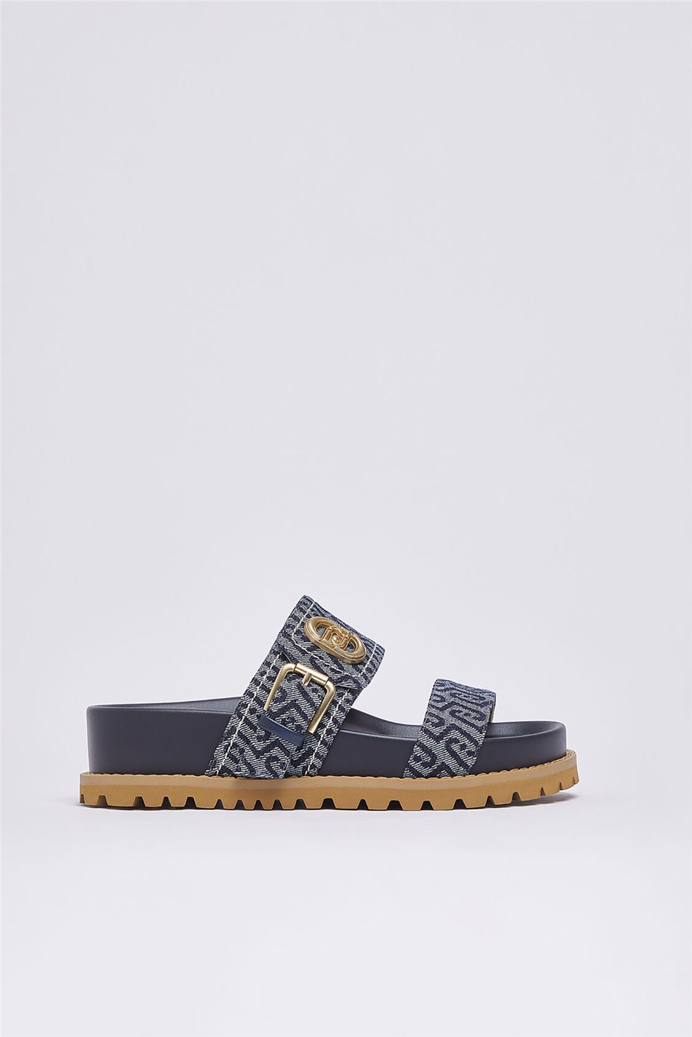 Liu Jo Livia 02 Monogram Kadın Sandalet Mavi