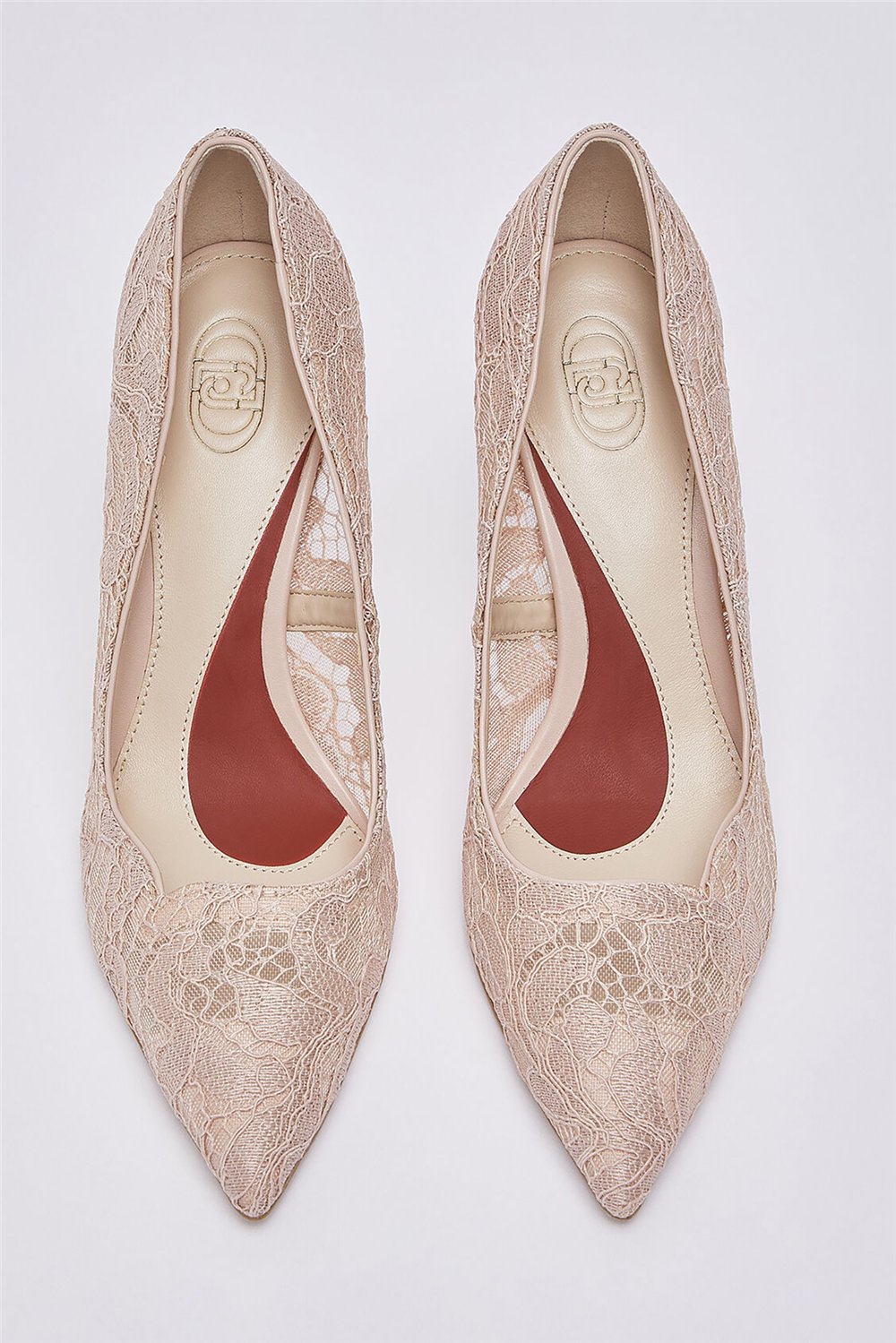 Liu Jo My Demi 04 Decollete Lace Fabric Kadın Topuklu Ayakkabı Pembe