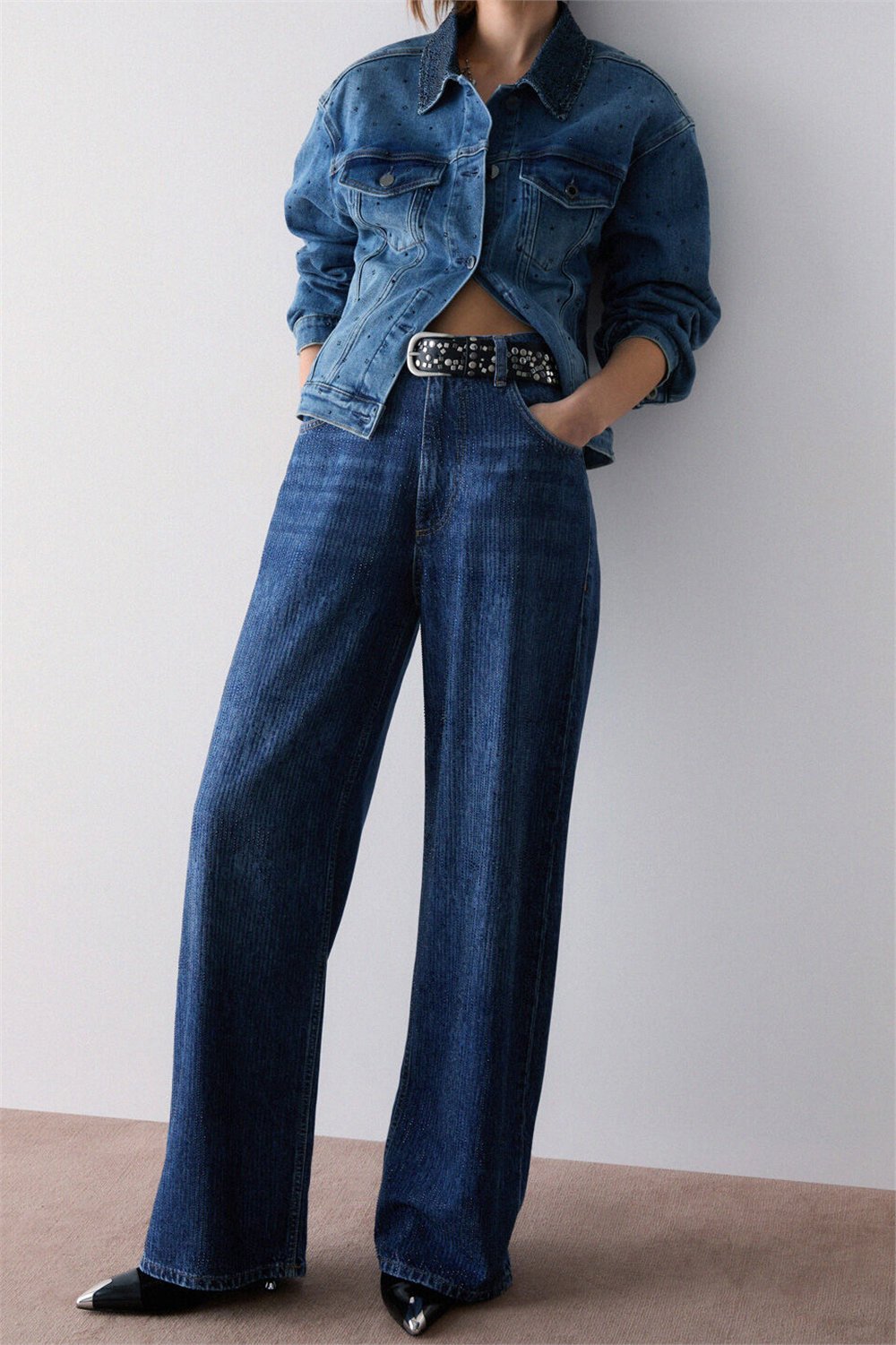Liu Jo Pant.Straight Stylis Kadın Jean Pantolon