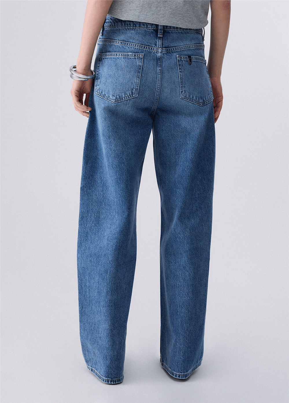 Liu Jo Pant.Straight Awry R Kadın Jean Pantolon