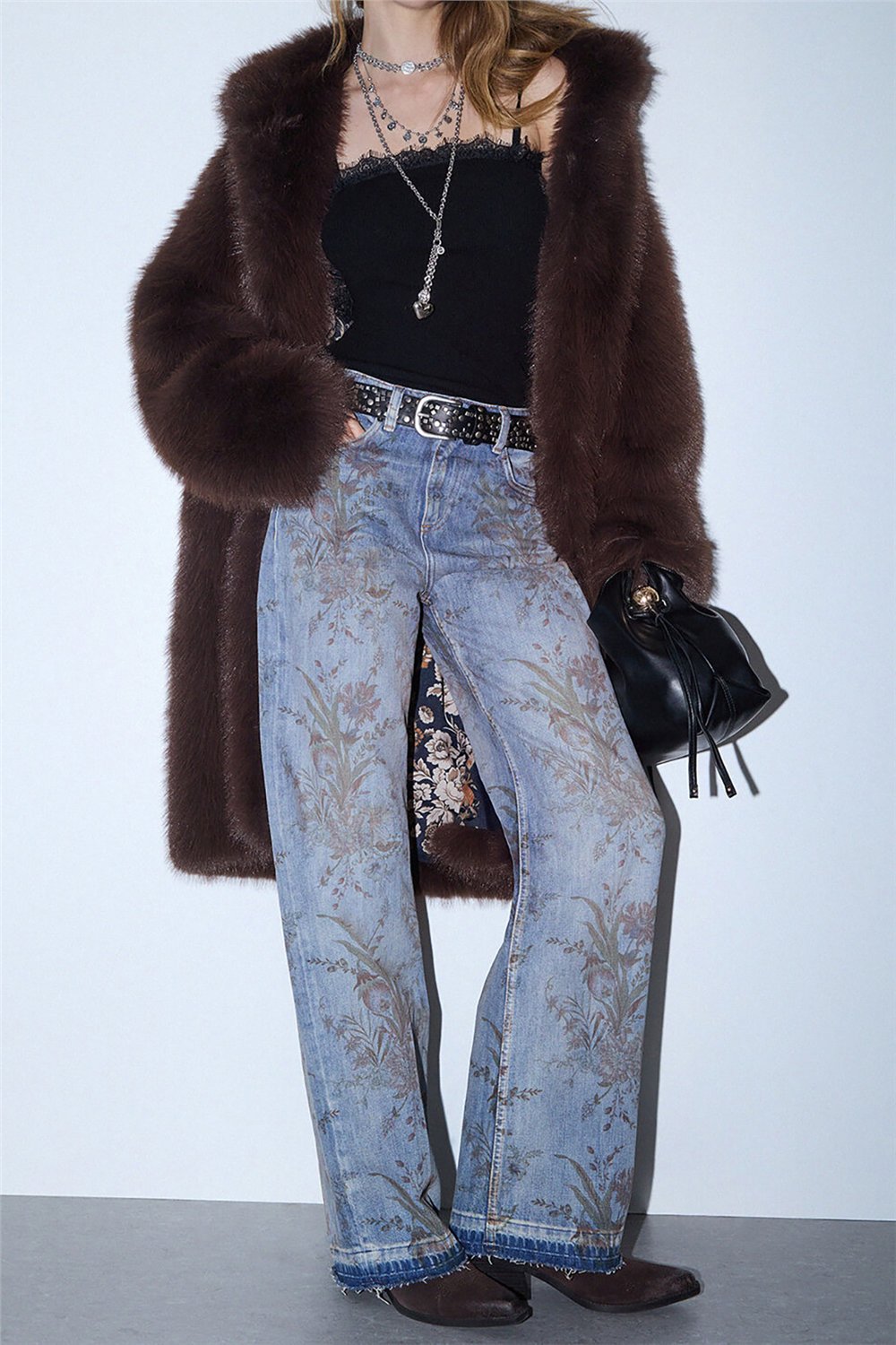 Liu Jo Pant.Straight Prints Kadın Jean Pantolon