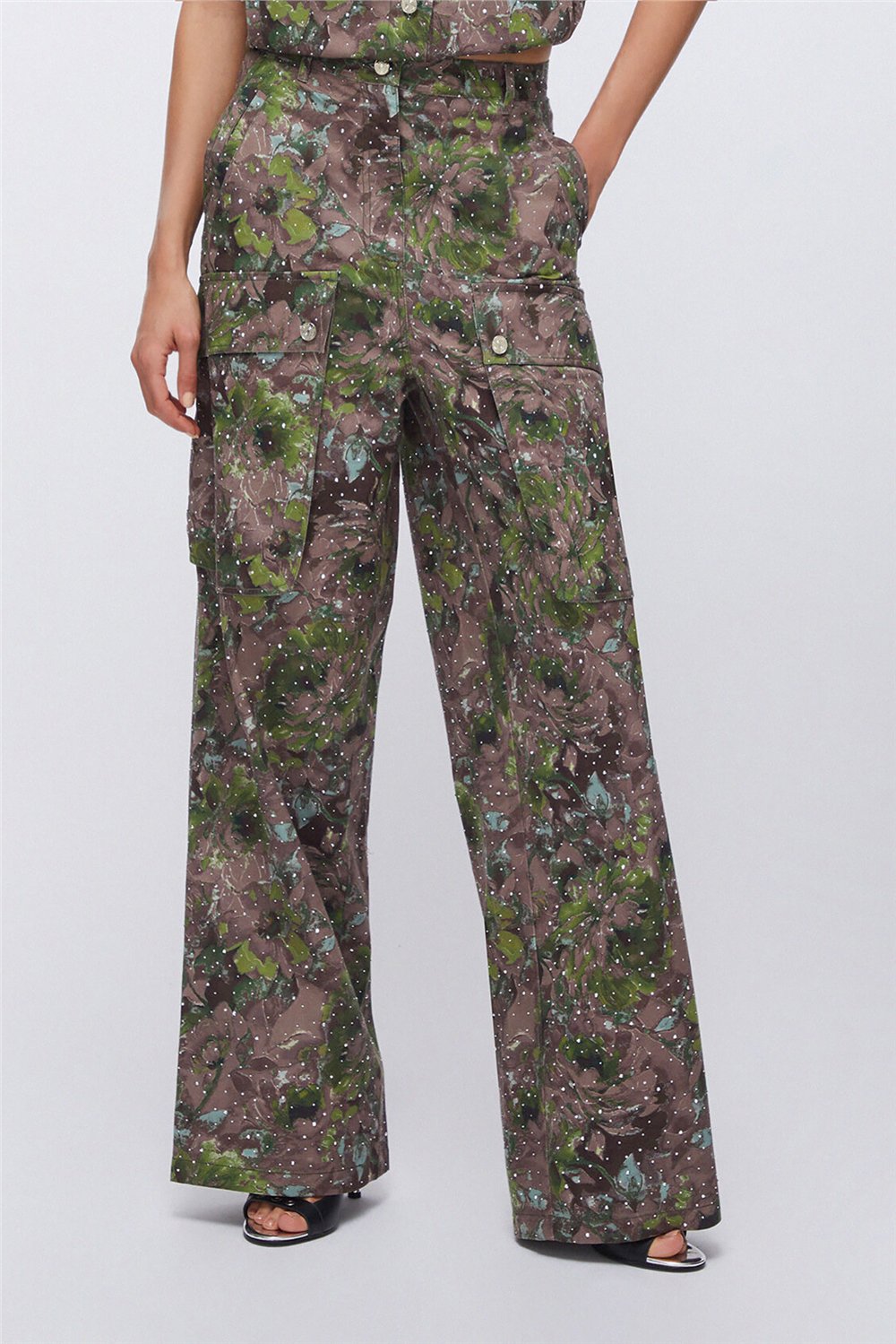 Liu Jo Pant.Ts Nav Lungo Kadın Kargo Pantolon Çok Renkli