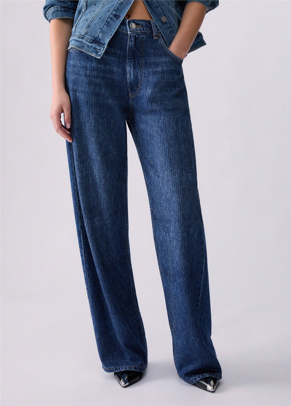 Liu Jo Pant.Straight Stylis Kadın Jean Pantolon