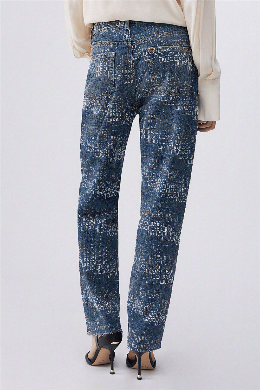 Liu Jo Pant.Straight Fit Hw Kadın Jean Pantolon Mavi