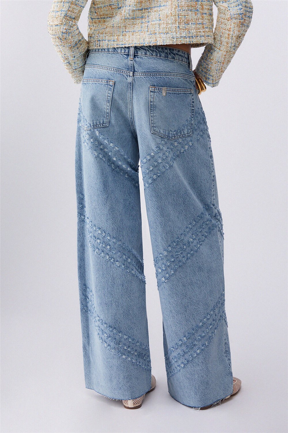 Liu Jo Pant.Flare H.W. Kadın Jean Pantolon Mavi