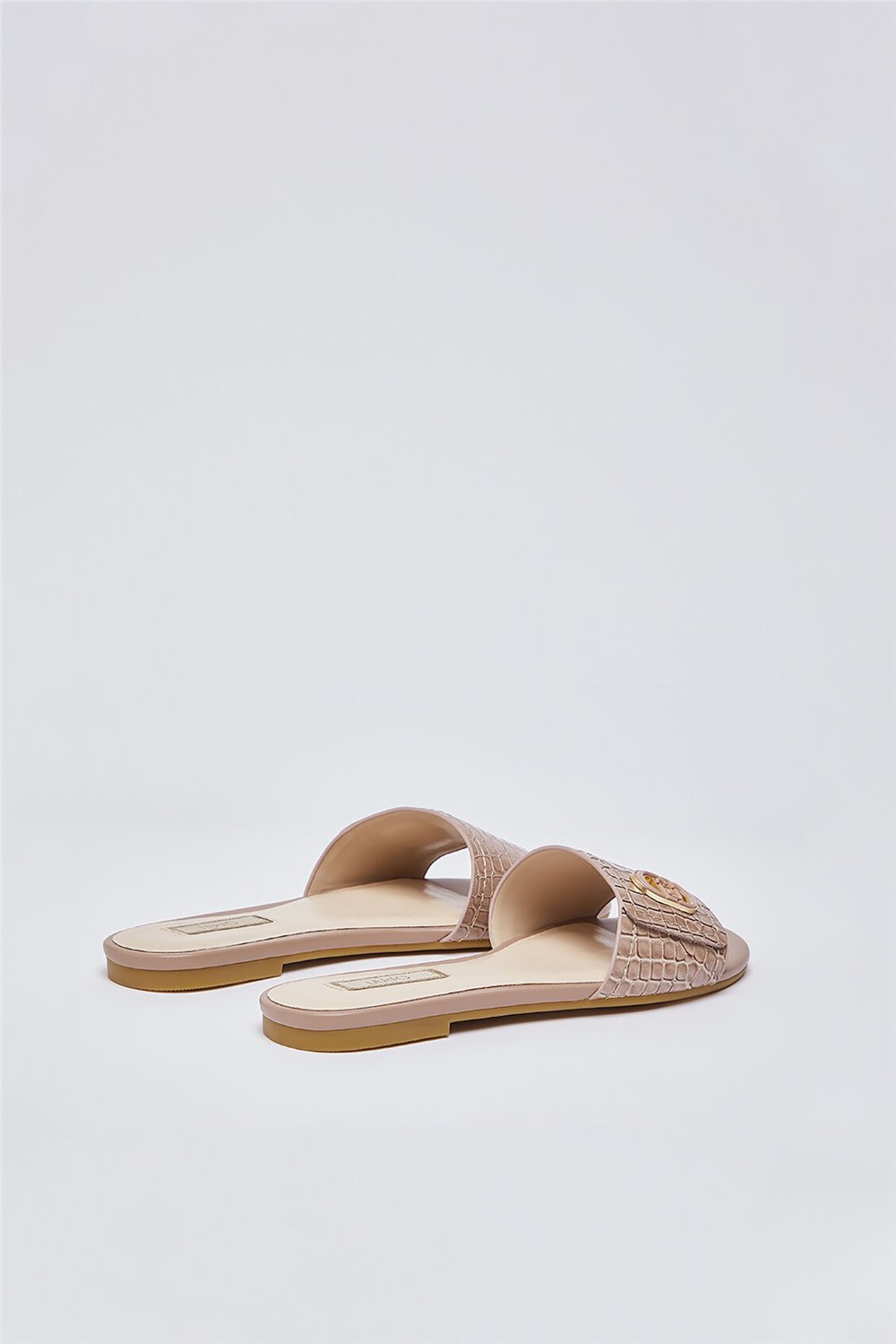 Liu Jo Sandy 03 Printed Cocco Spread Kadın Terlik Ten Rengi