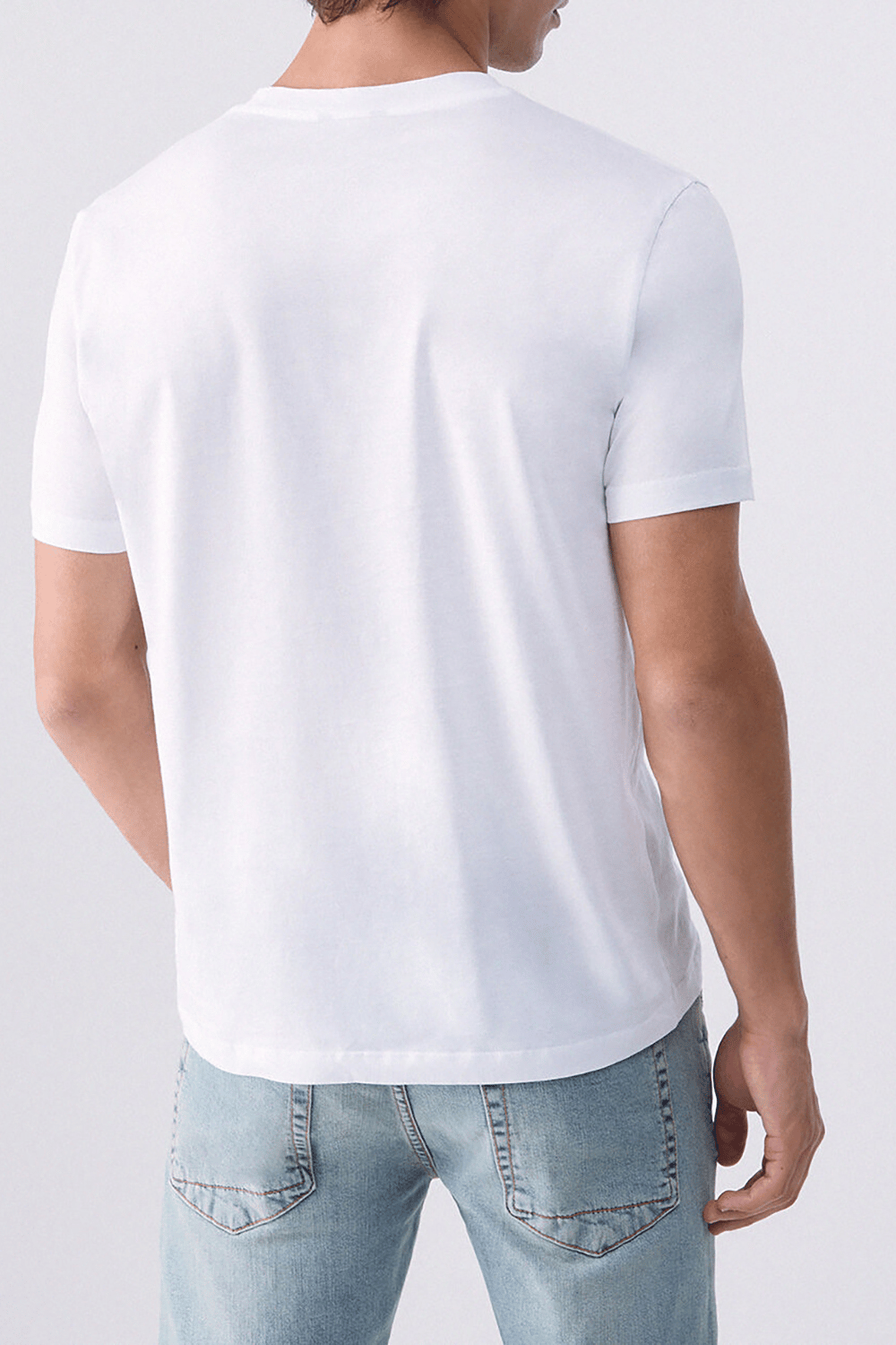 Liu Jo T-Shirt Basica M/C Erkek Bisiklet Yaka T-Shirt