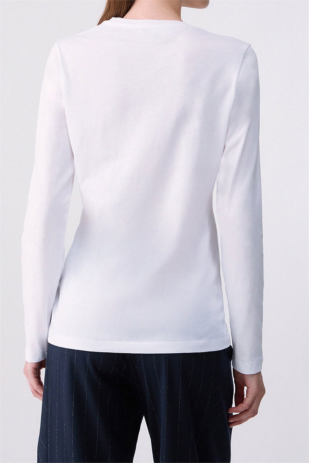 Liu Jo T-Shirt Moda M/C Kadın Bisiklet Yaka T-Shirt
