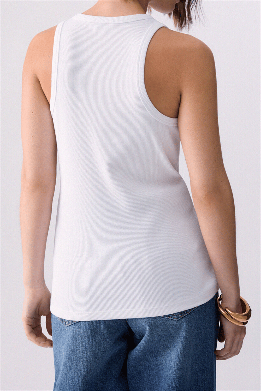 Liu Jo T-Shirt Moda S/M Kadın Bisiklet Yaka T-Shirt Beyaz
