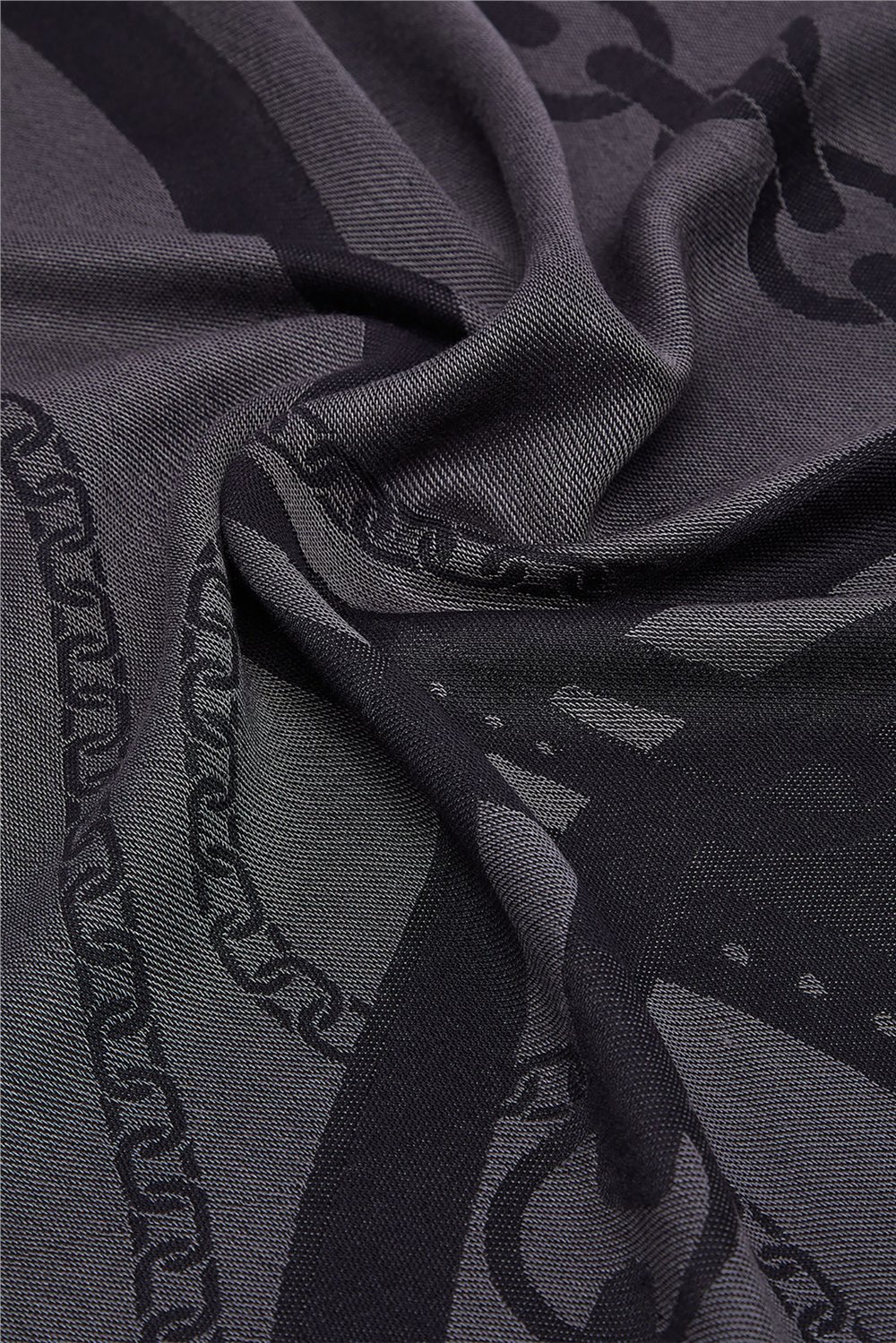 Liu Jo Triangolo Jacquard Kadın Şal Siyah