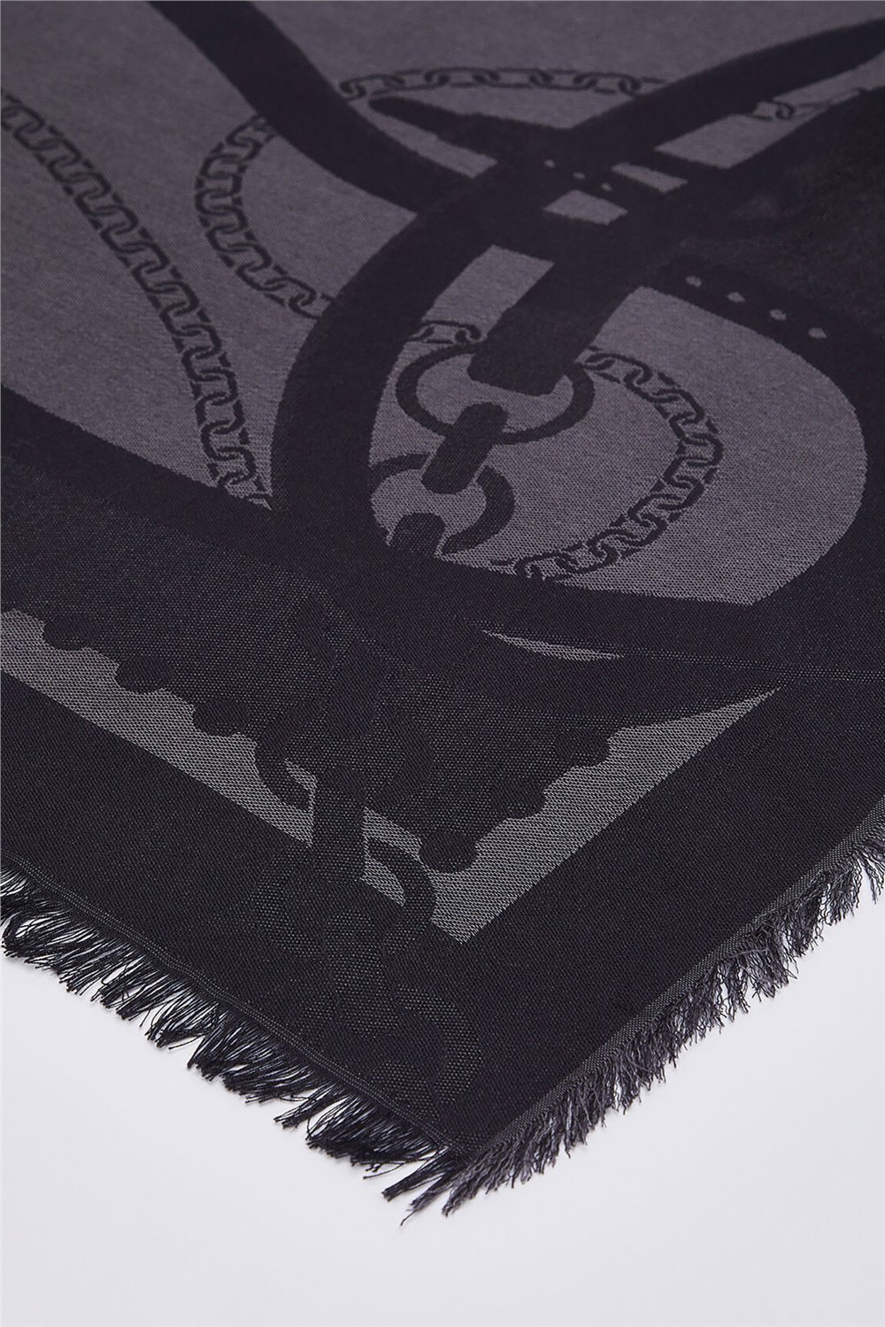 Liu Jo Triangolo Jacquard Kadın Şal Siyah