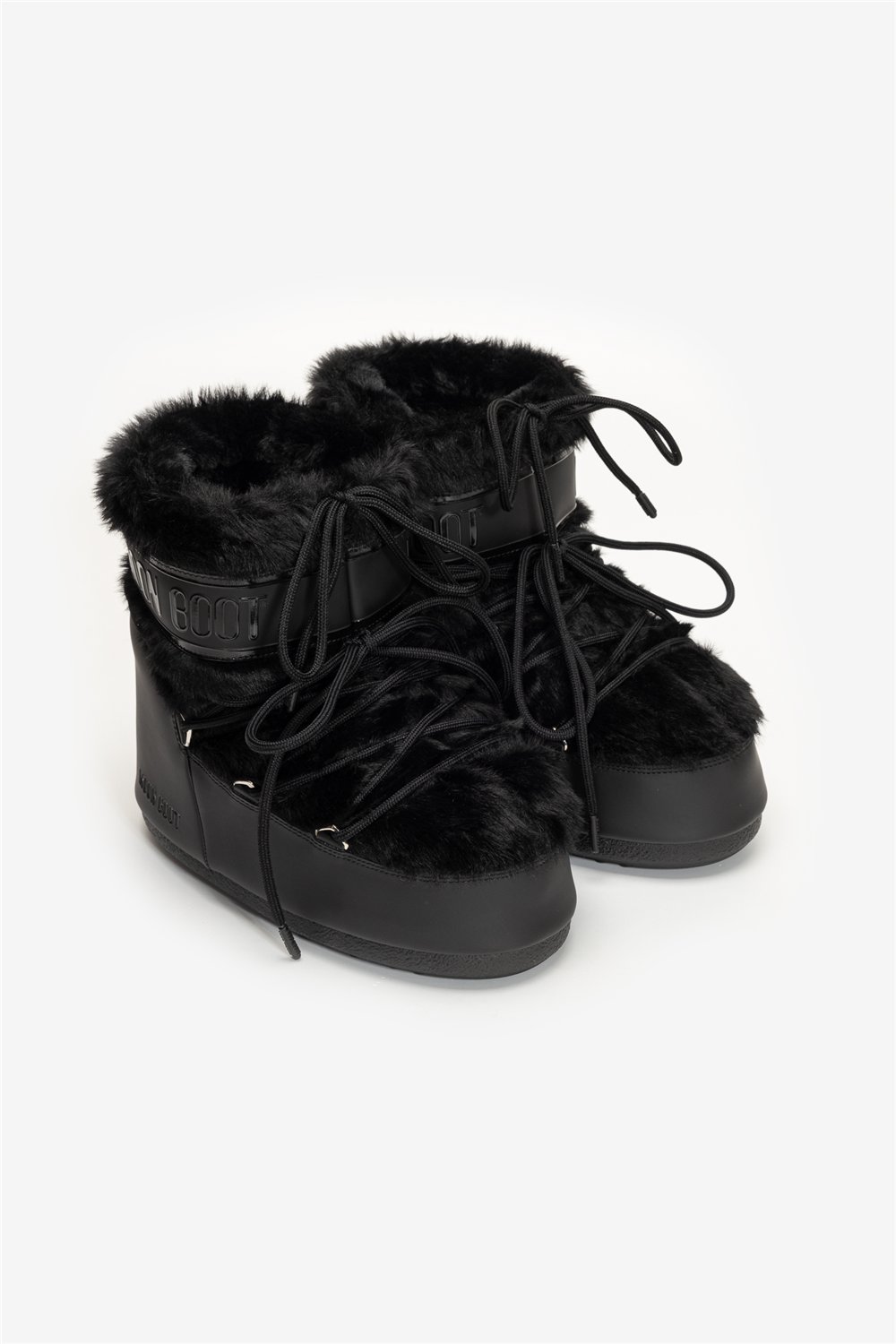 MOON BOOT Mb Icon Low Faux Fur Kadın Bot Siyah