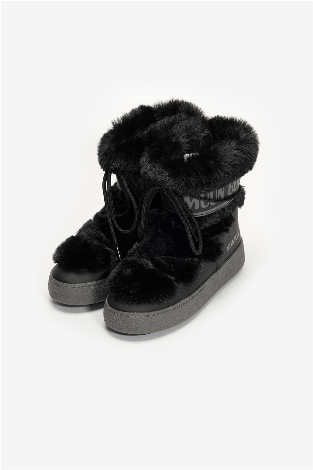 MOON BOOT Mb Ltrack Faux Fur Wp Kadın Bot Siyah