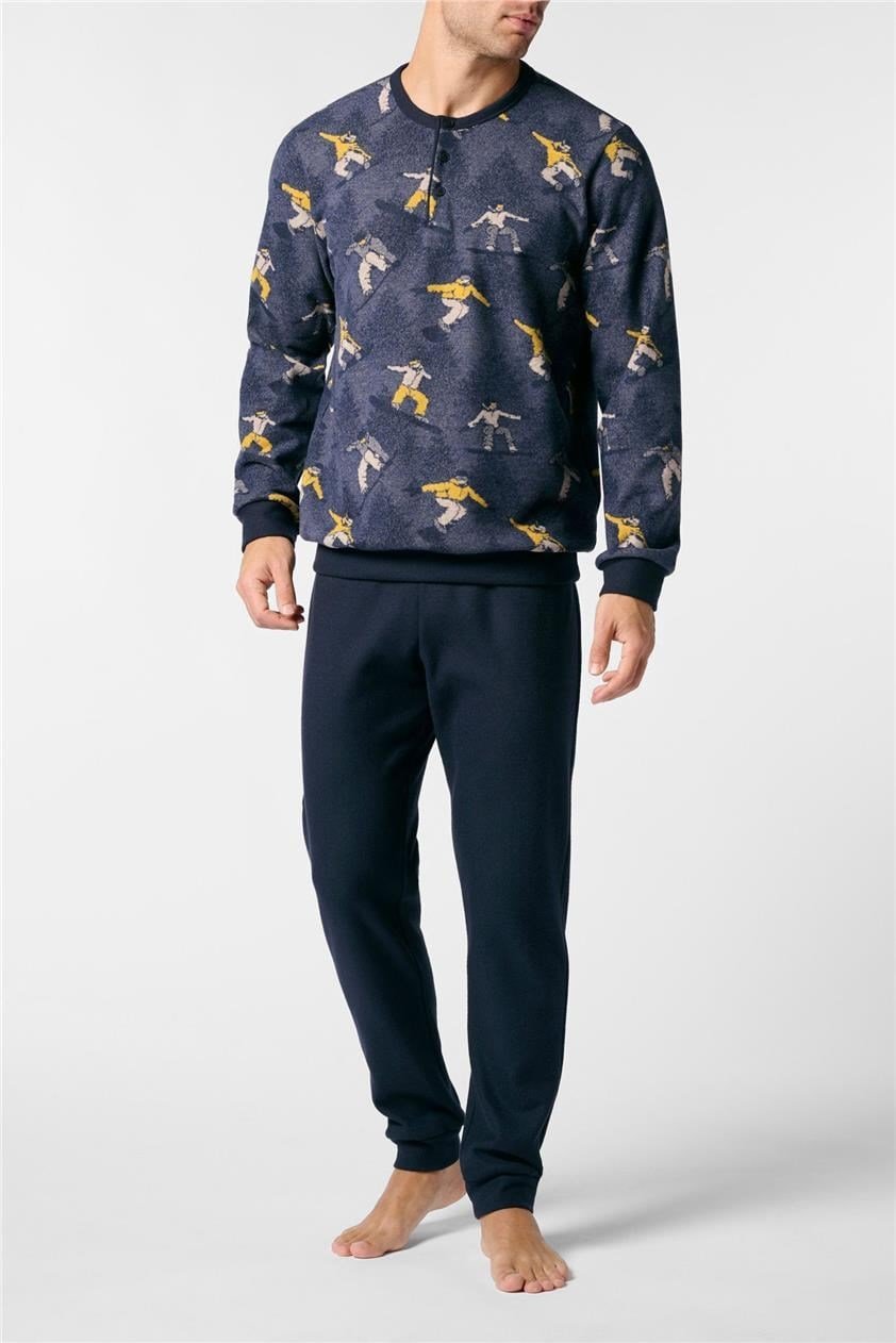 Perofil Erkek Pijama Takımı Mavi
