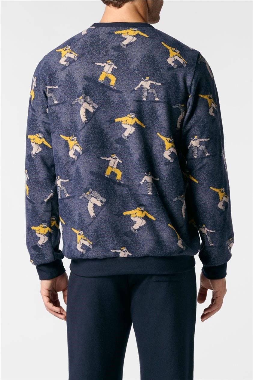 Perofil Erkek Pijama Takımı Mavi