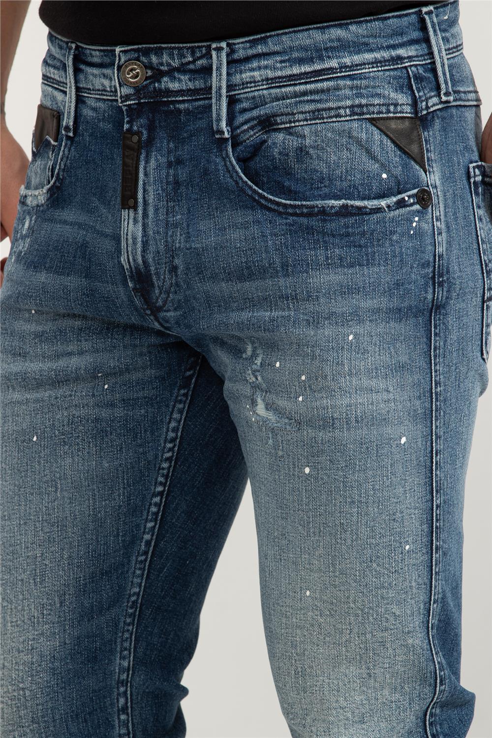 Replay Anbass Slim Erkek Jean Pantolon Mavi