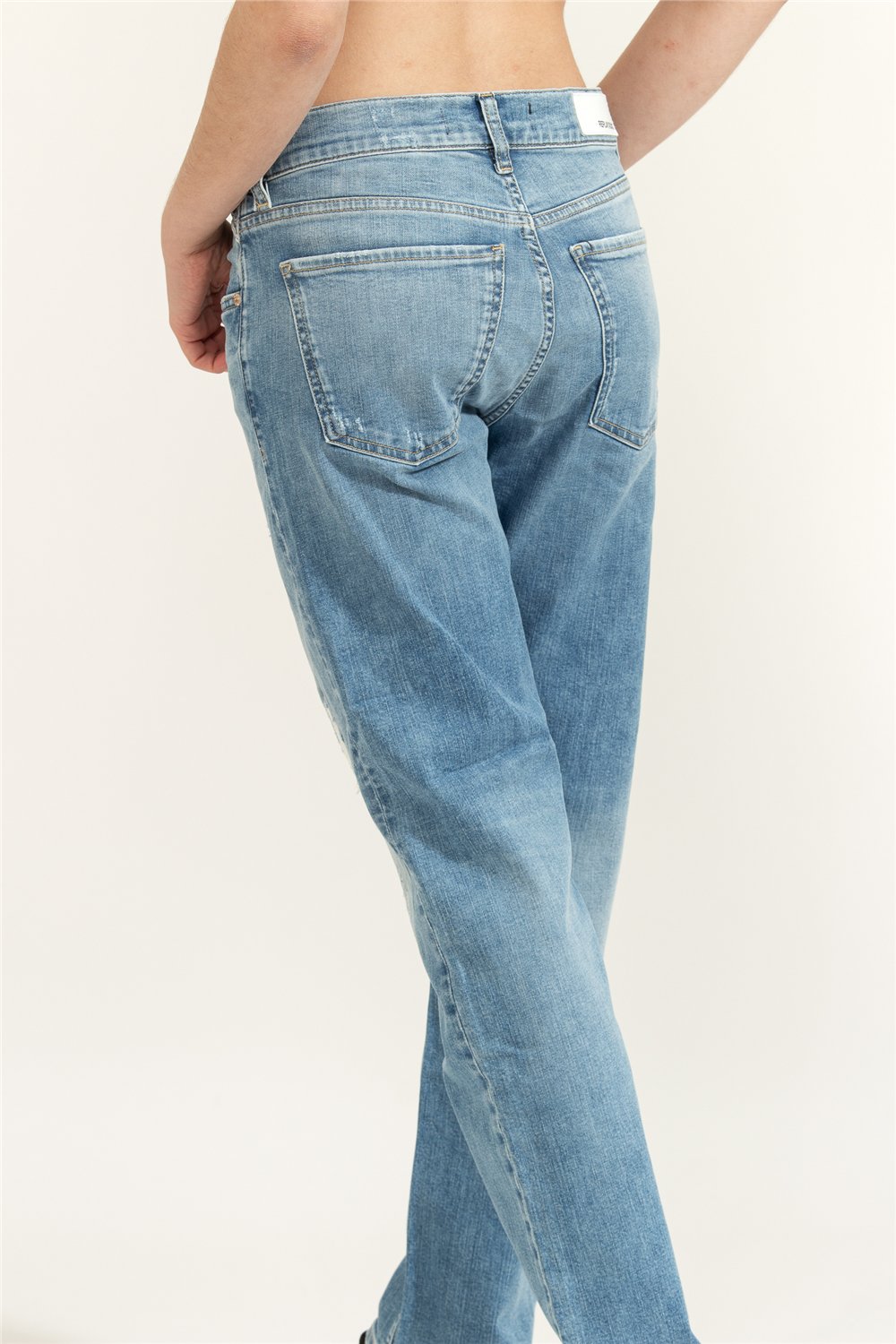 Replay Maijke Straight Straight High Waist Kadın Jean Pantolon Mavi