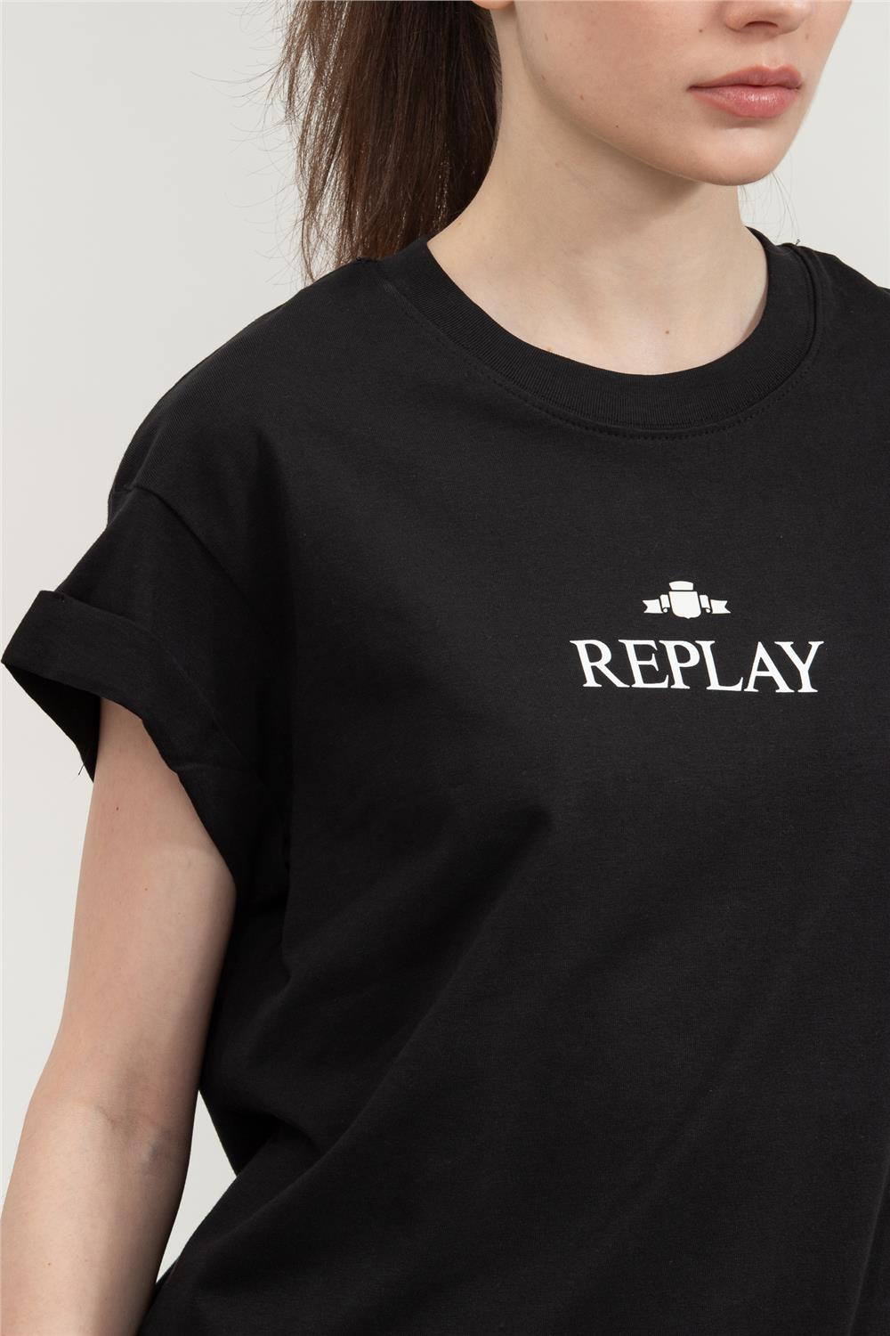 Replay Regular Kadın Bisiklet Yaka T-Shirt