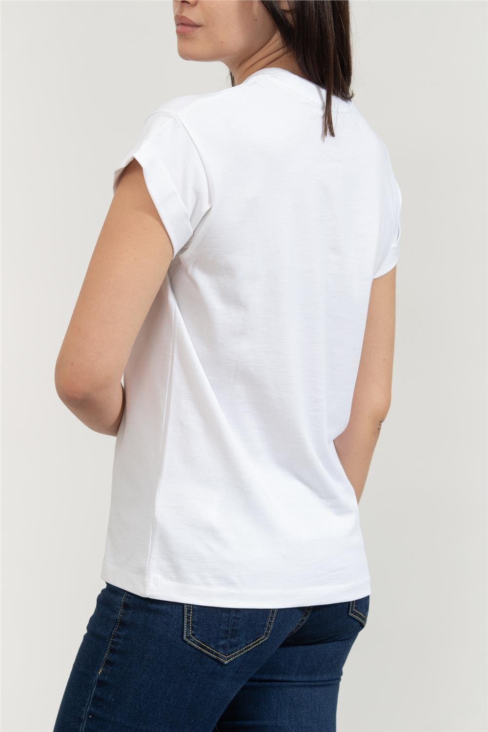 Replay Regular Kadın Bisiklet Yaka T-Shirt