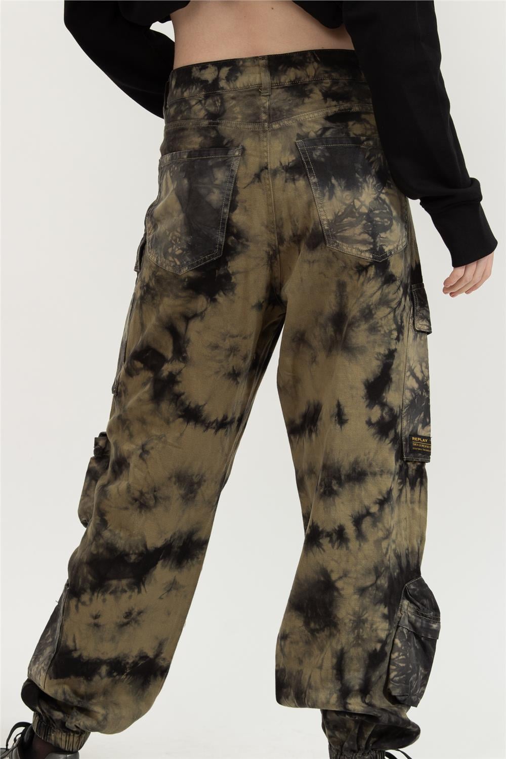 Replay Tapered High Waist Kadın Eşofman Altı Siyah
