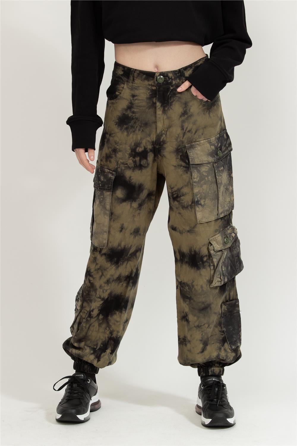 Replay Tapered High Waist Kadın Eşofman Altı Siyah