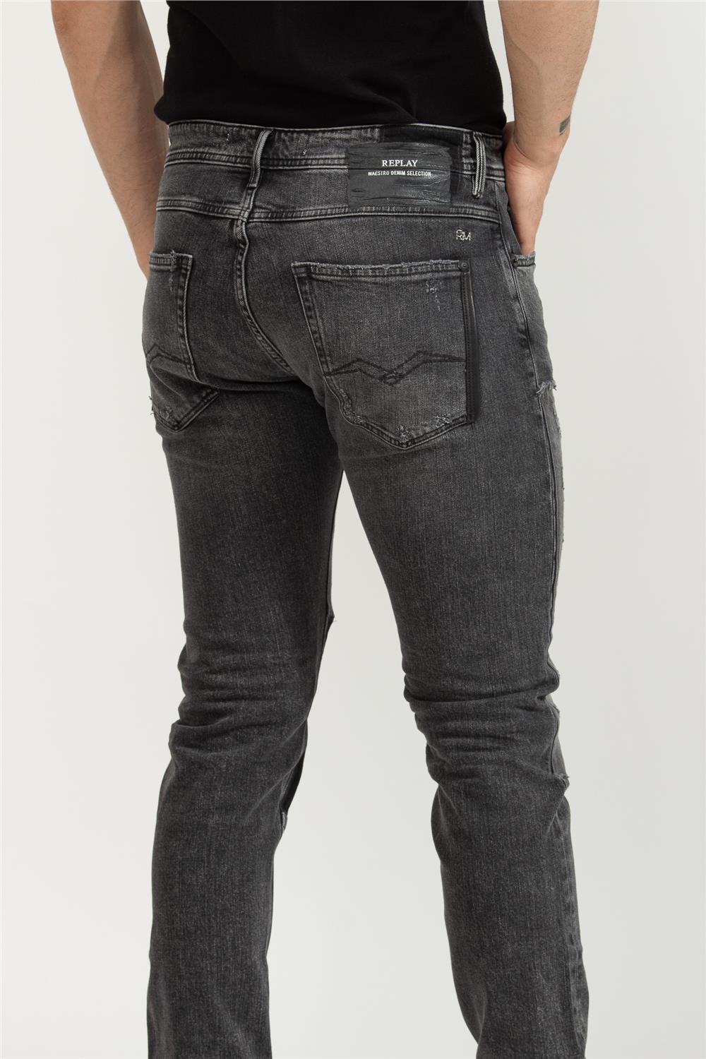 Replay Willbi Regular Slim Erkek Jean Pantolon Siyah