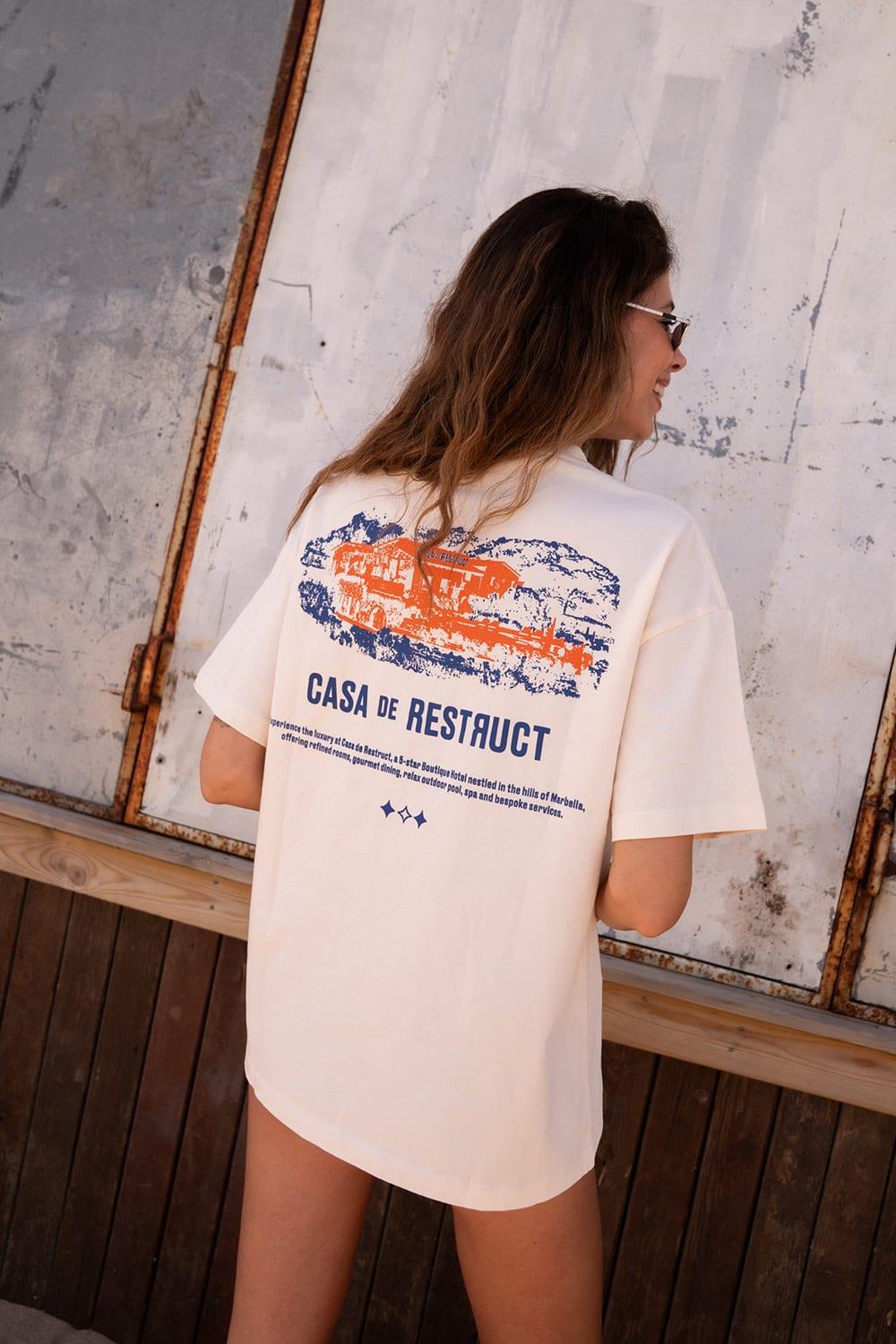 Restruct Erkek Bisiklet Yaka T-Shirt