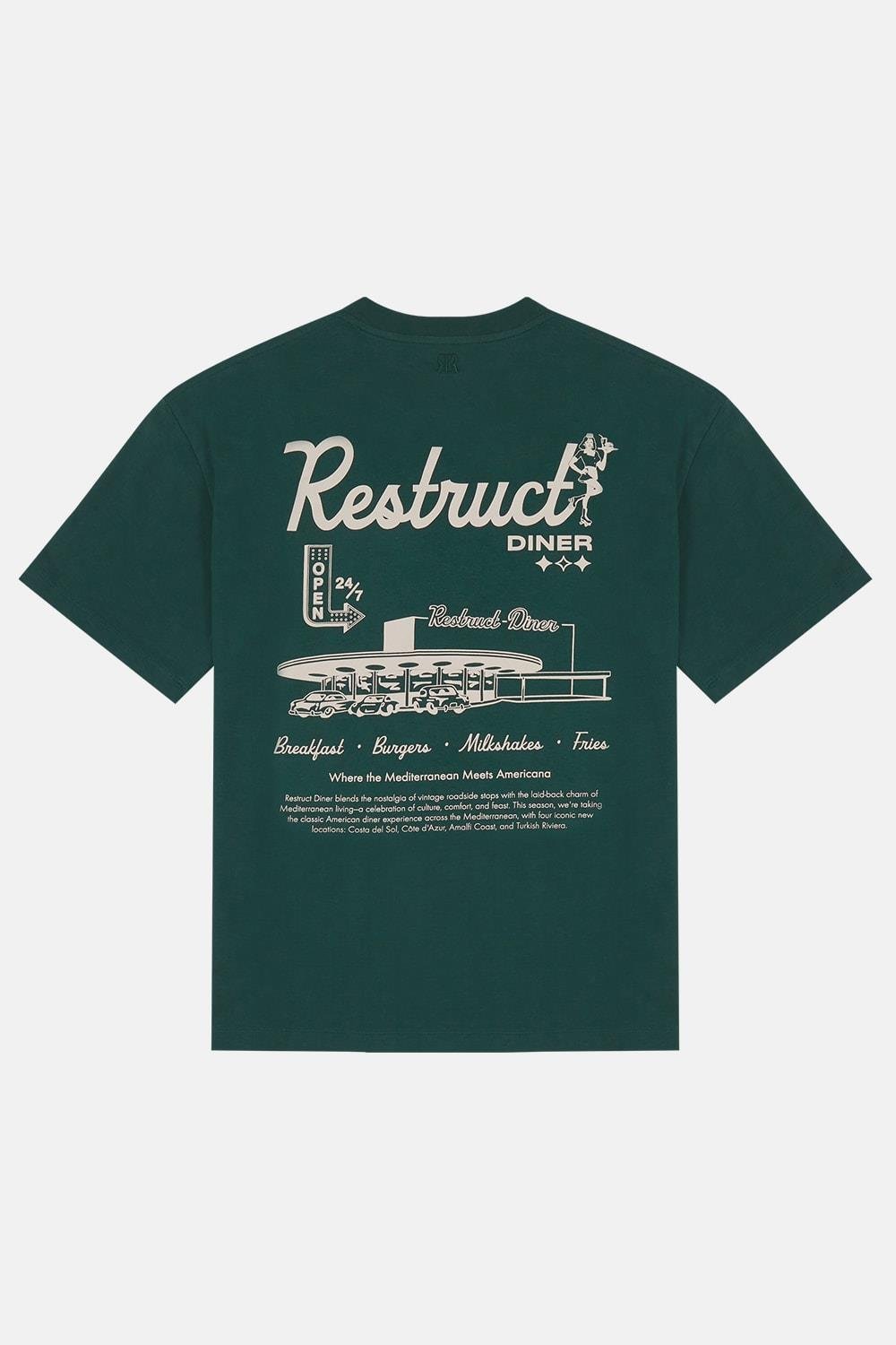 Restruct Erkek Bisiklet Yaka T-Shirt