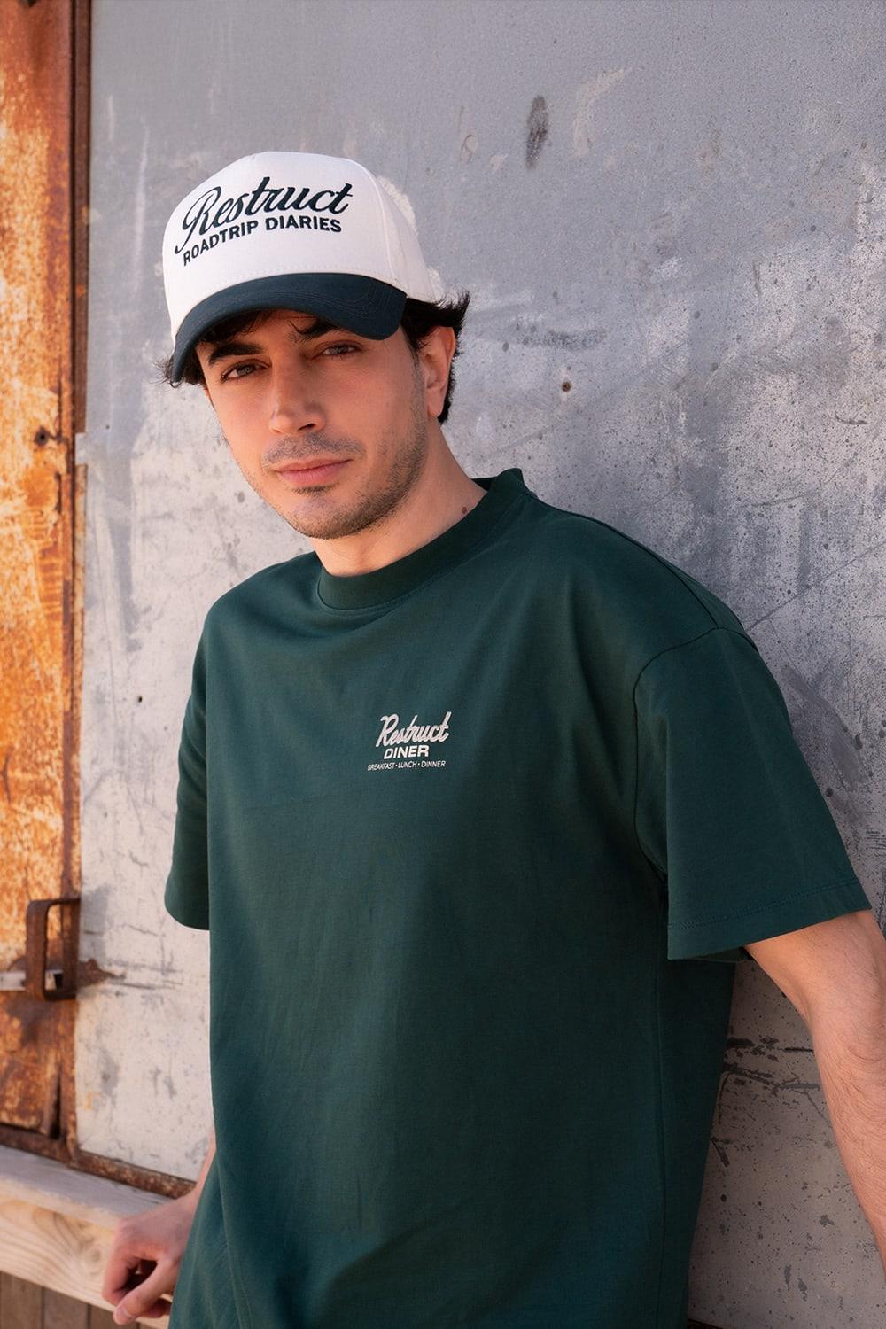 Restruct Erkek Bisiklet Yaka T-Shirt