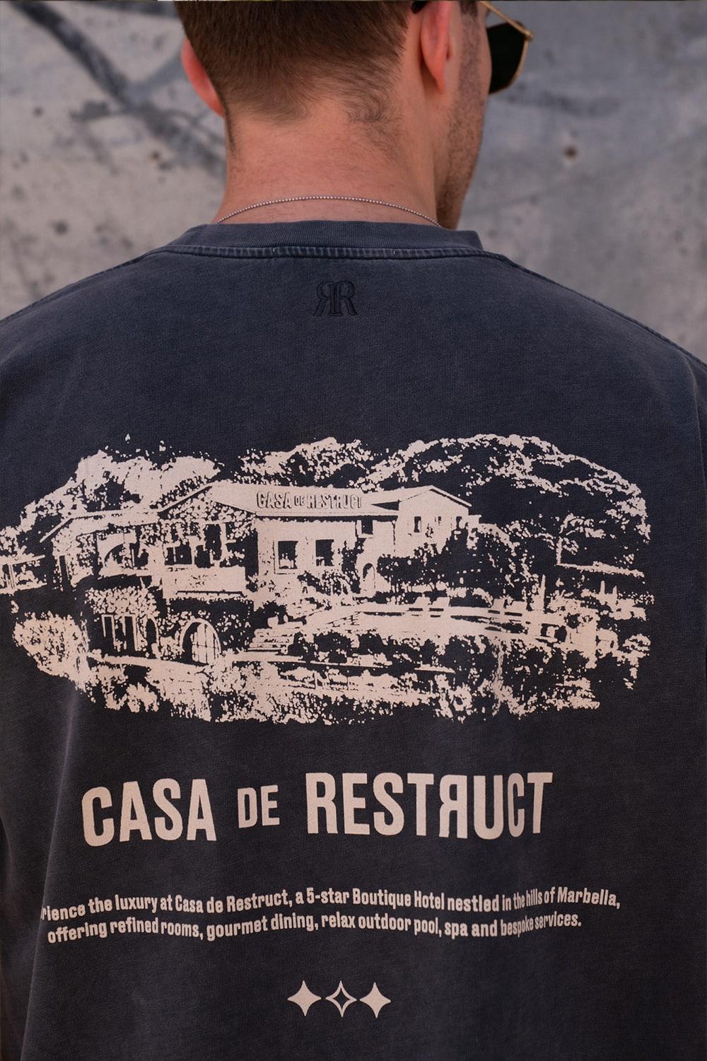 Restruct Erkek Bisiklet Yaka T-Shirt
