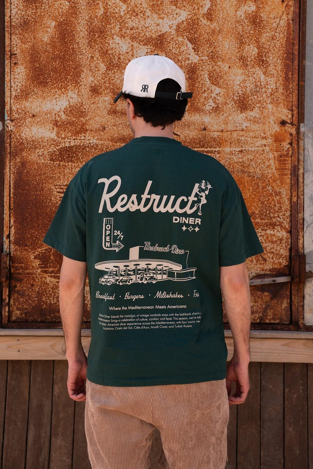 Restruct Erkek Bisiklet Yaka T-Shirt