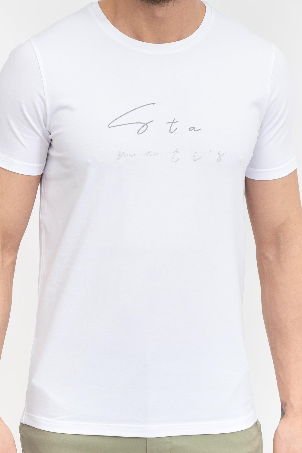 Stamatis Erkek Bisiklet Yaka T-Shirt